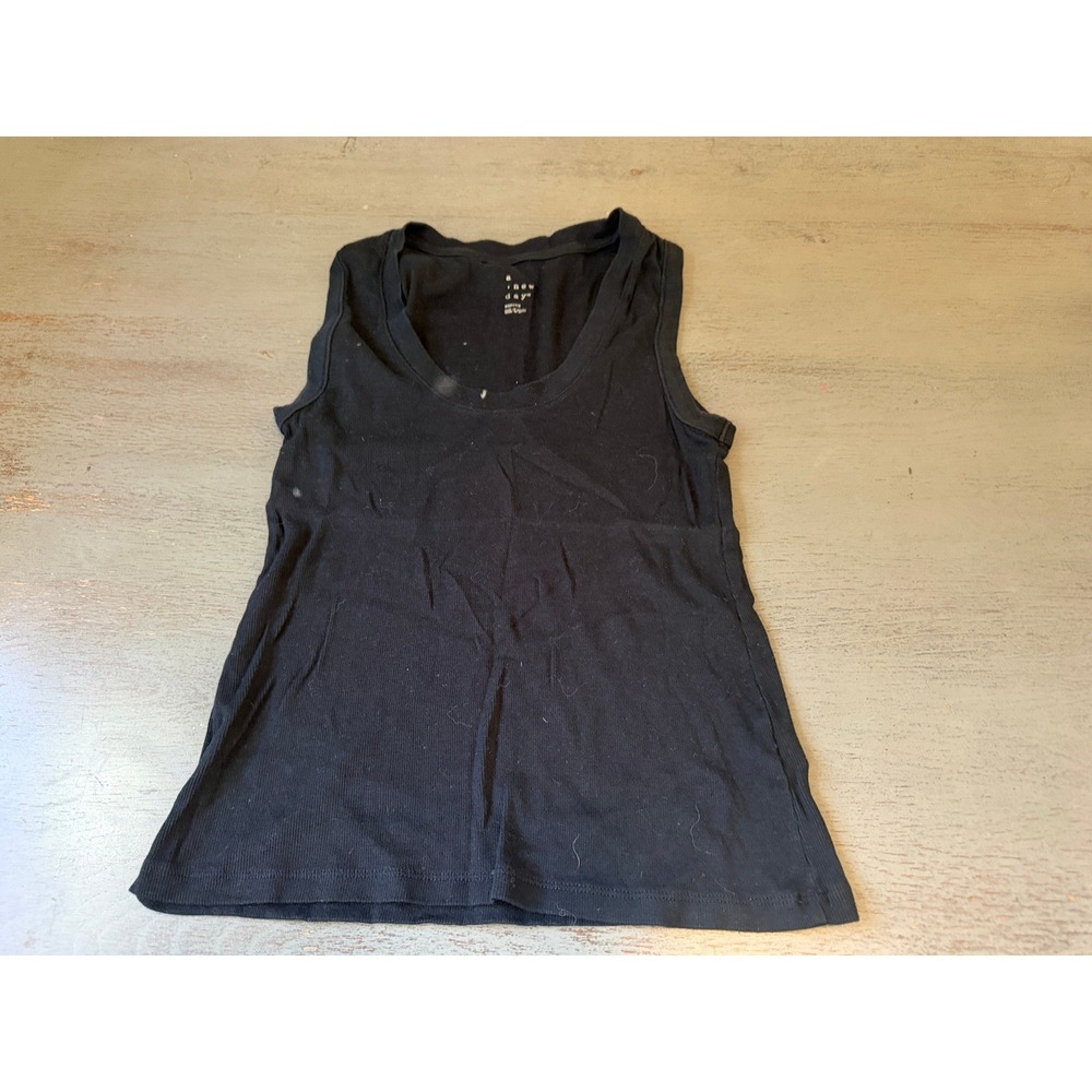 Wild Fable Black Ribbed Knit Crop Top XXL & A New Day Tank Bundle